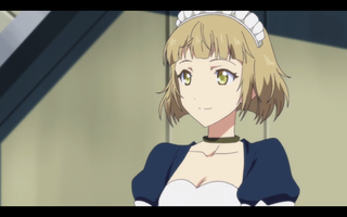 Saturnus (who gets renamed to Marriage...don’t ask) gets less screen time than the others. Also a maid outfit.